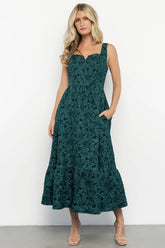 Maura Midi Dress | Green