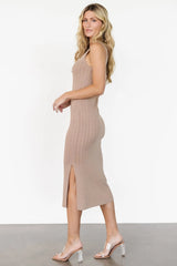 Rue Ribbed Midi Dress | Natural