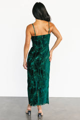 Nadia Lace Midi Dress | Emerald